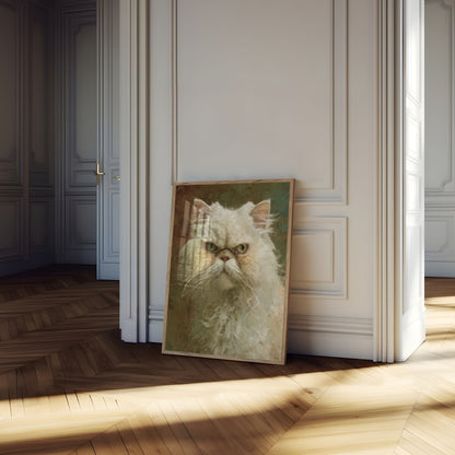 Majestätisches weißes persisches Katzen-Poster
