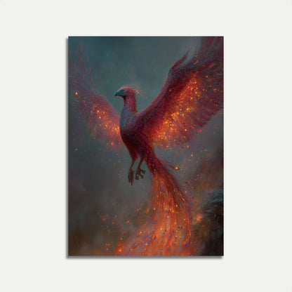Mystical Phoenix Rising Poster