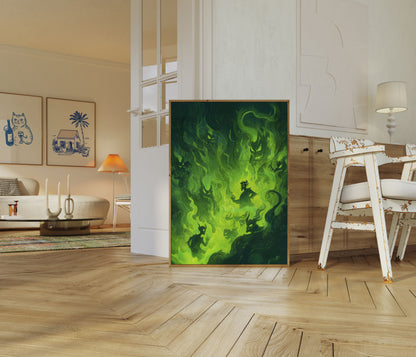 Demonic Flames of Darkness Poster