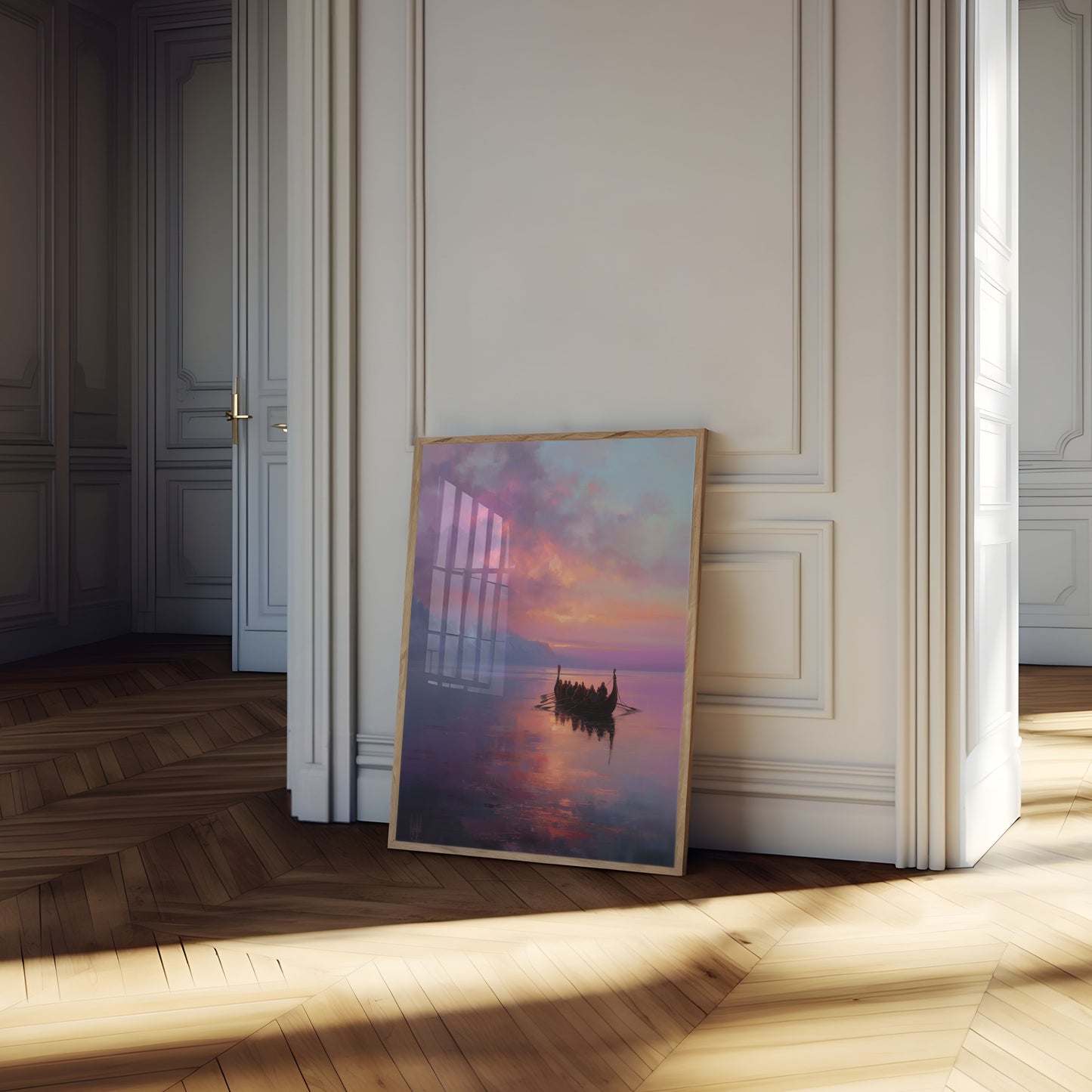 Viking Voyage at Sunset Poster

Vikingetogt ved solnedgang plakat