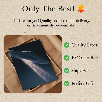 Cosmic Alien Trajectory Poster