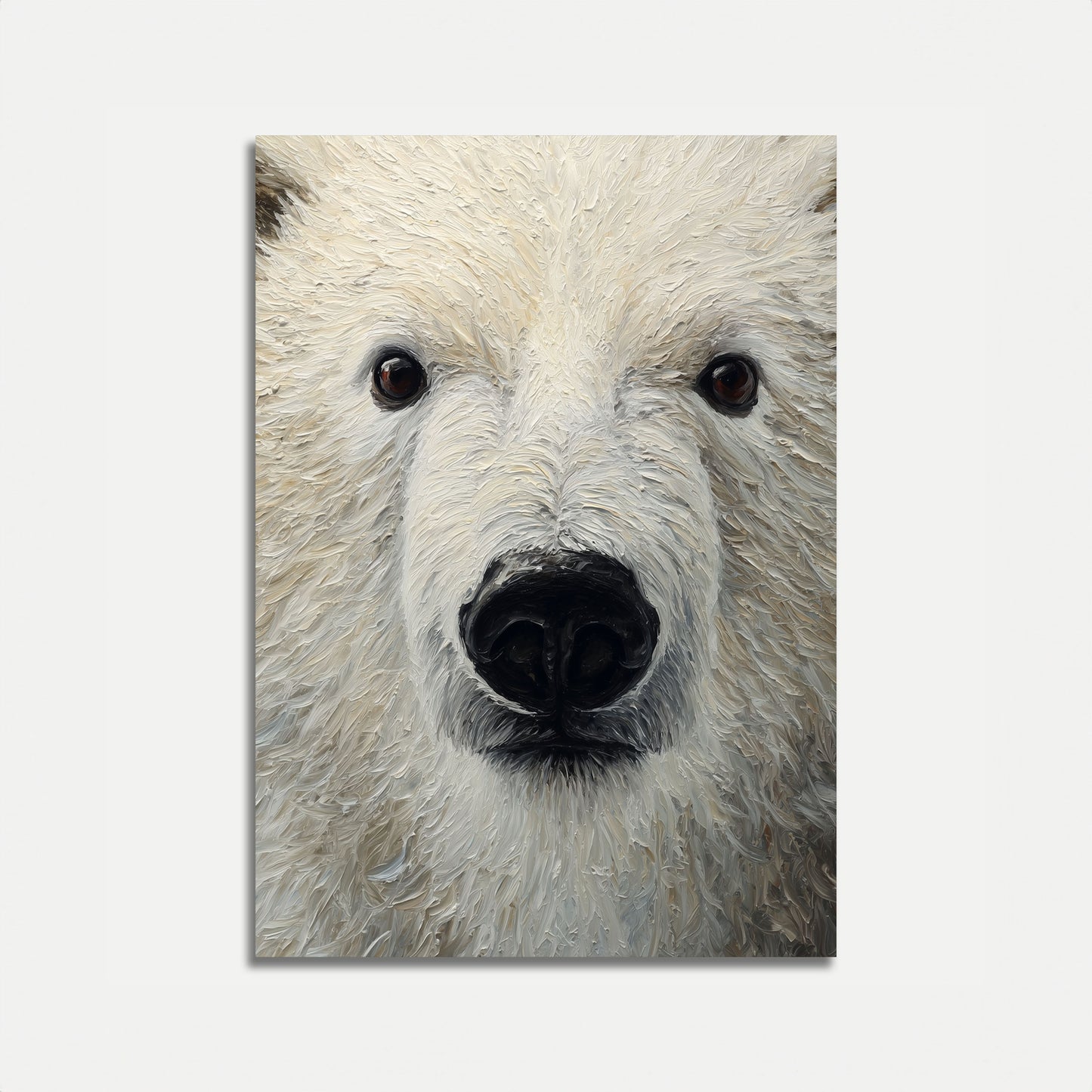 Póster de Retrato de Oso Polar en Primer Plano