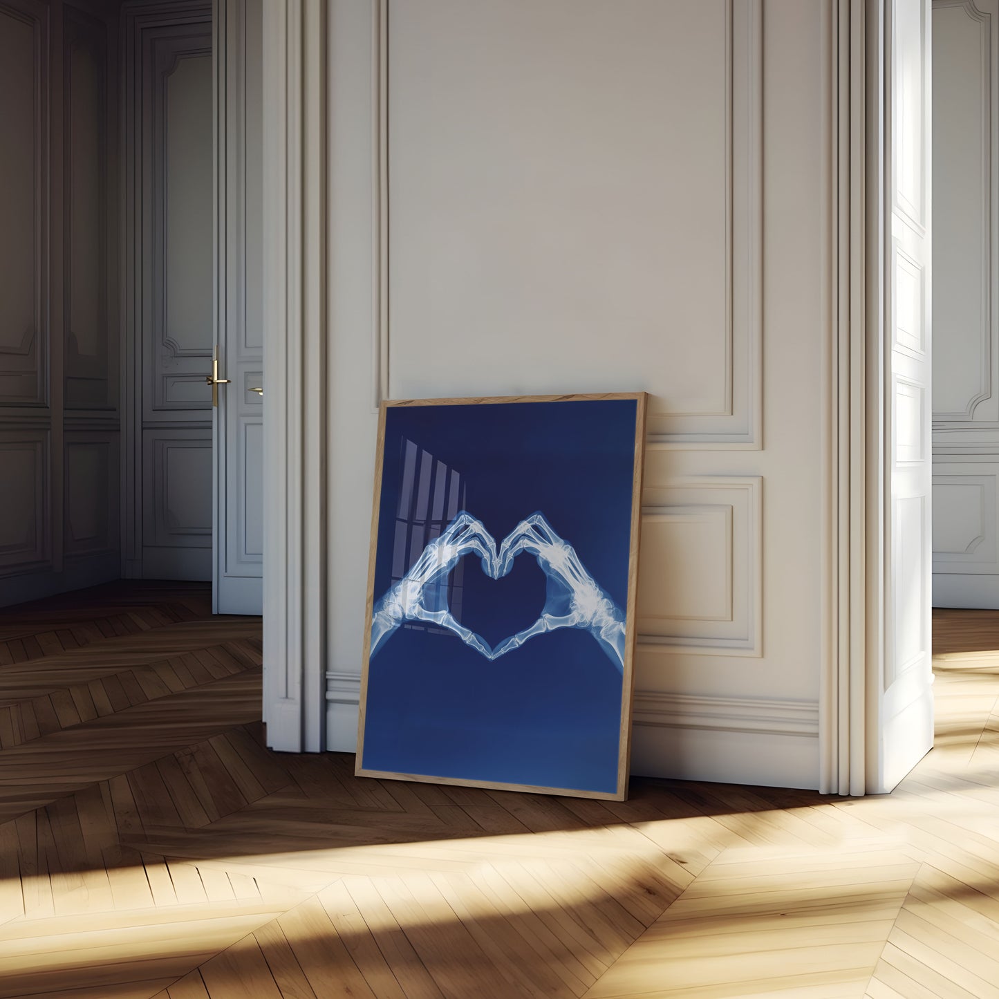 X-Ray Heart Hands Poster