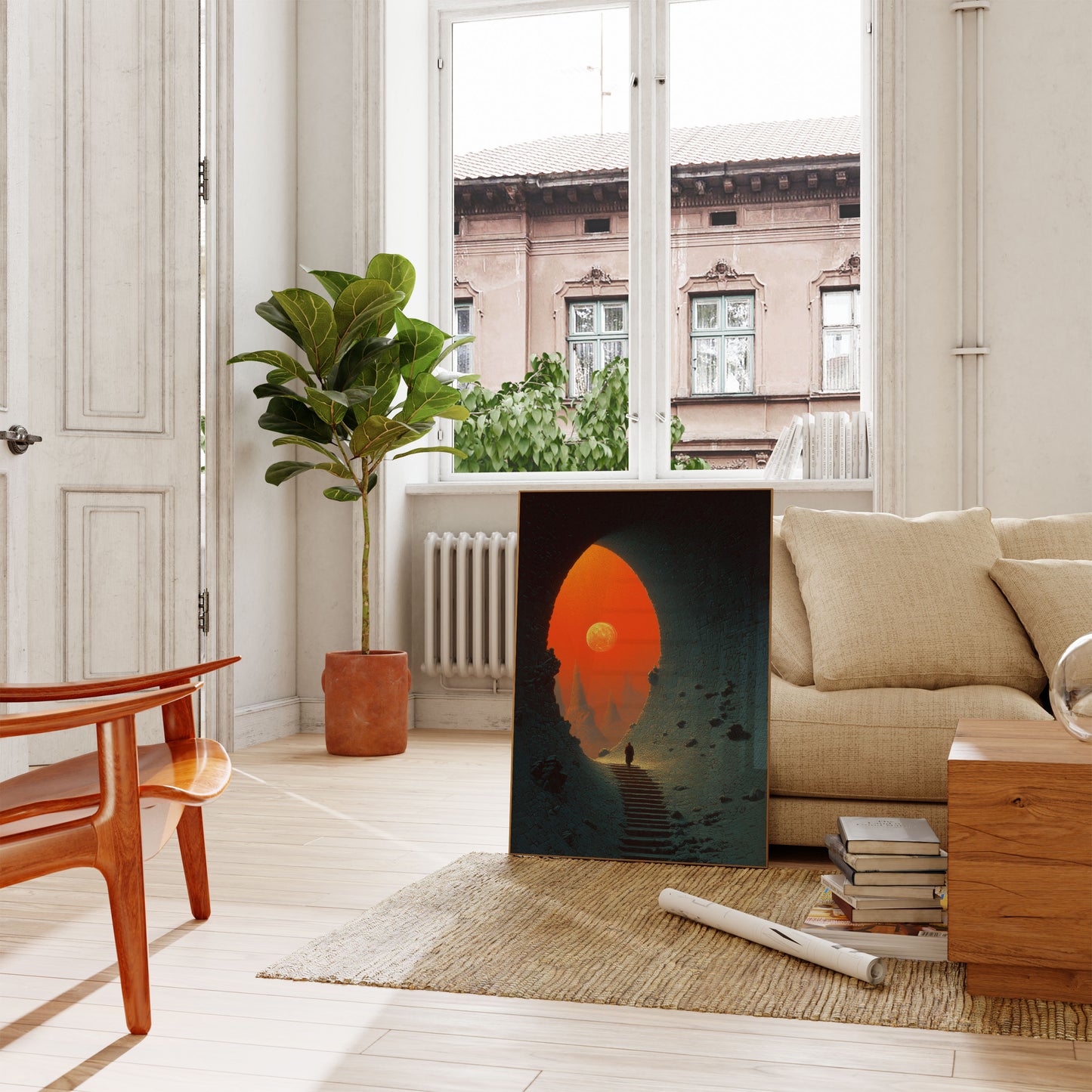 Journey Through Ancient Ruins Poster