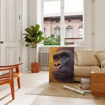 Primaat Portret Olieverfschilderij Poster