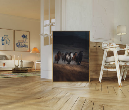 Wilde Paarden Rennend Poster