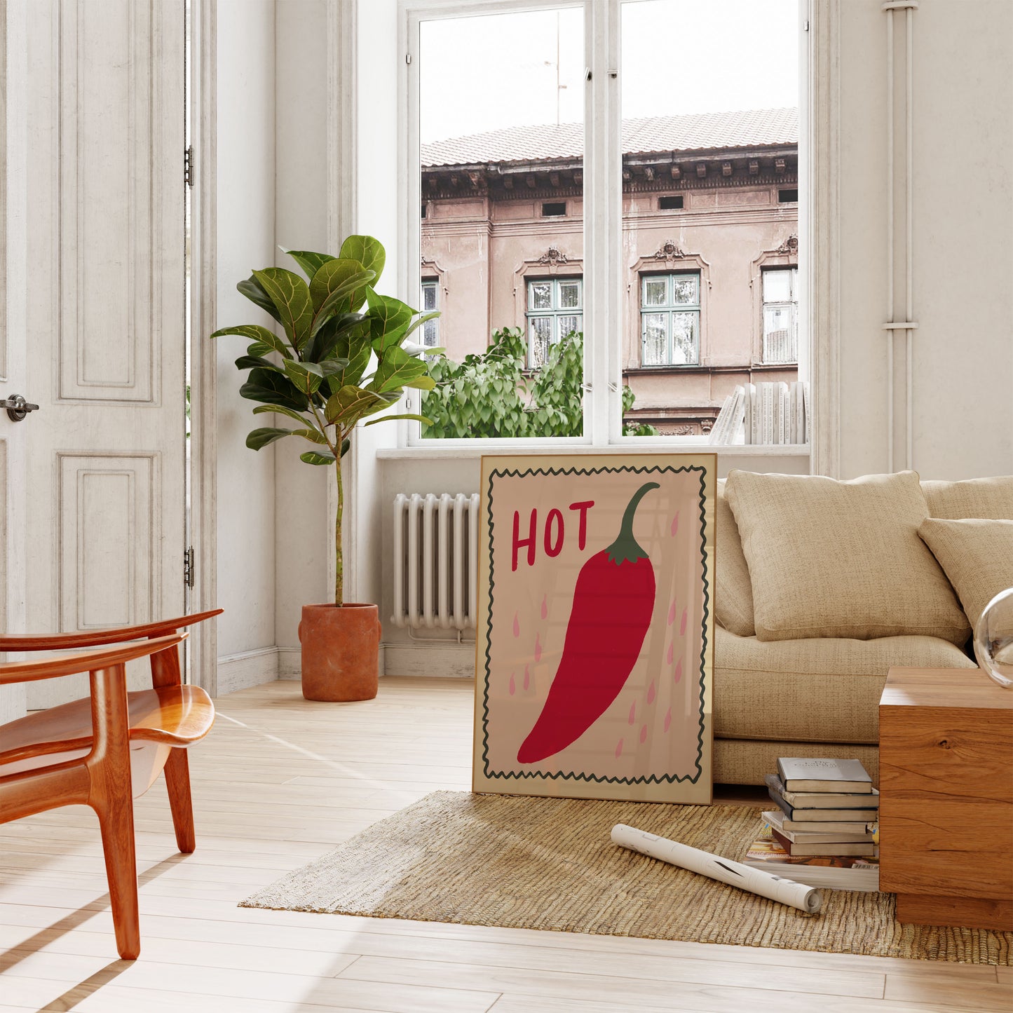 Spicy Red Hot Chili Poster