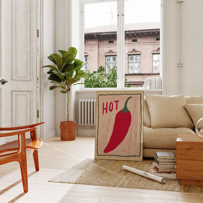 Spicy Red Hot Chili Poster