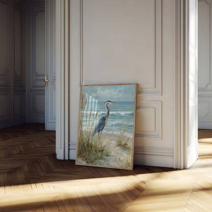 Pôster Costeiro da Garça-Azul-Grande