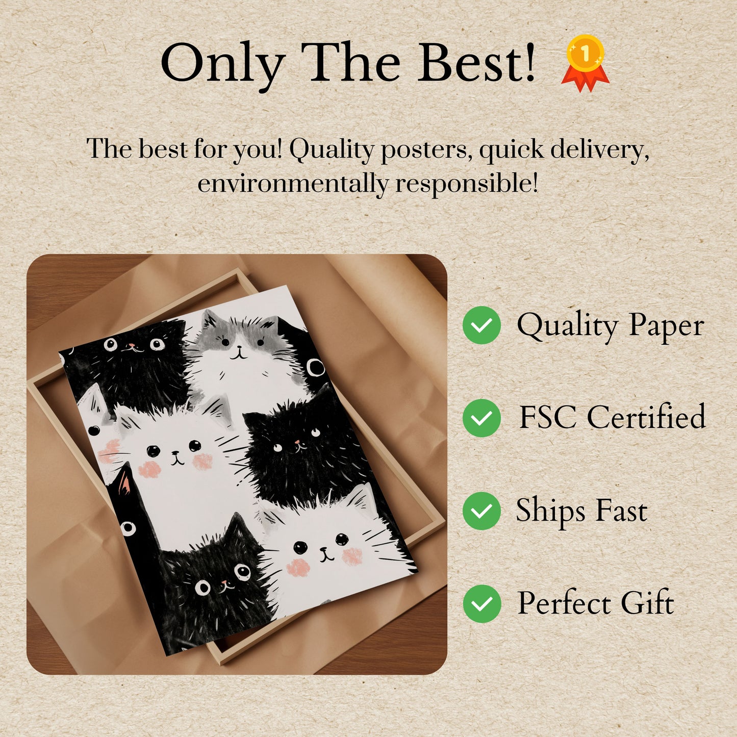 Fluffy Cats Party Poster