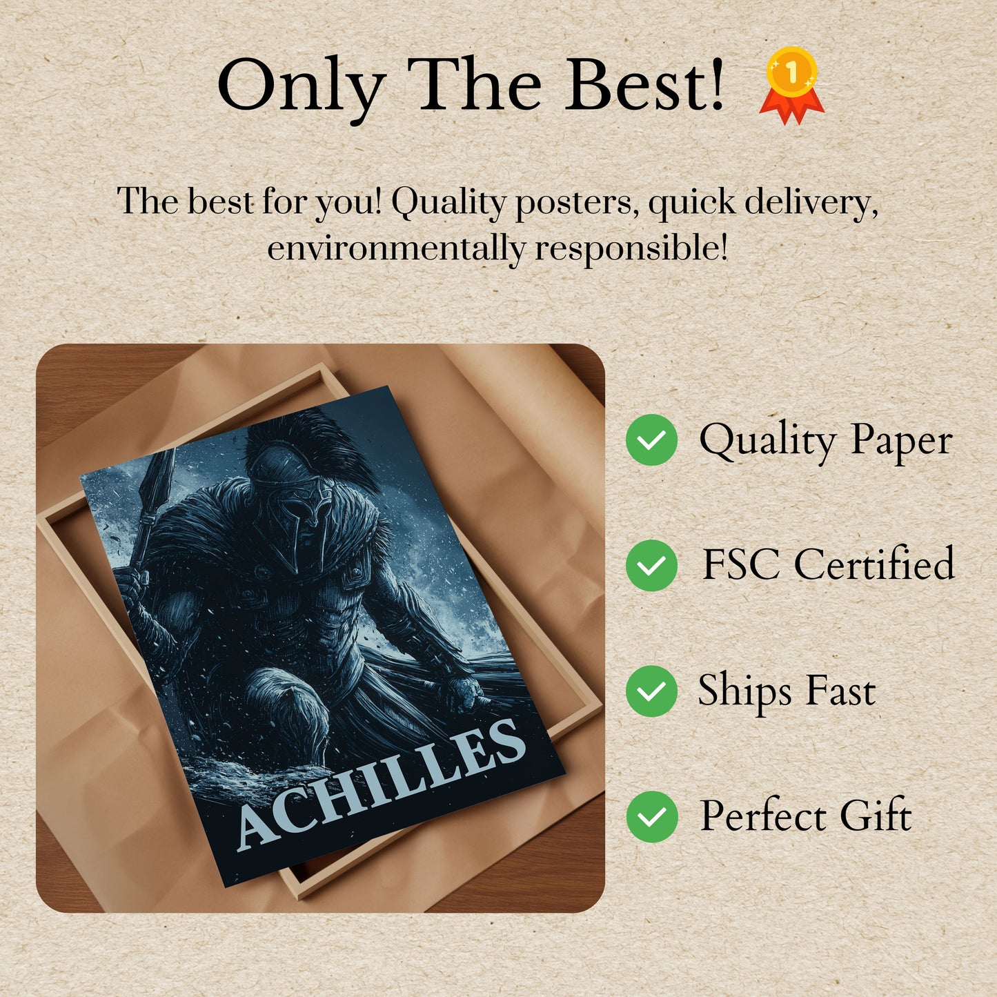 Achilles Warrior Legend Poster