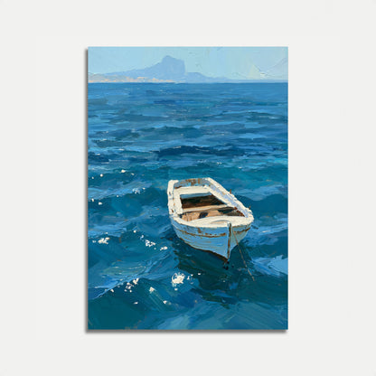 Rustikales Fischerboot-Ozean-Poster
