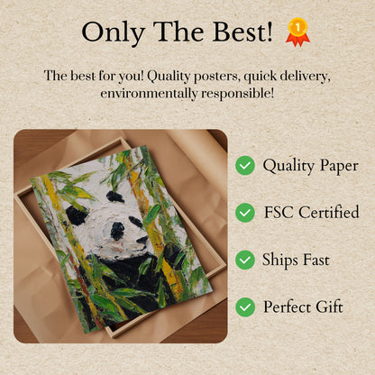 Bamboo Sanctuary Panda Poster