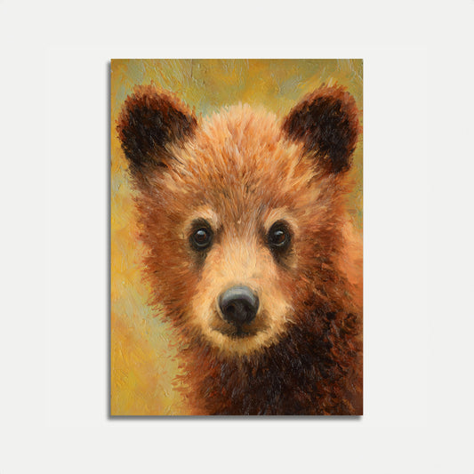 Golden Hour Bear Portrait Poster