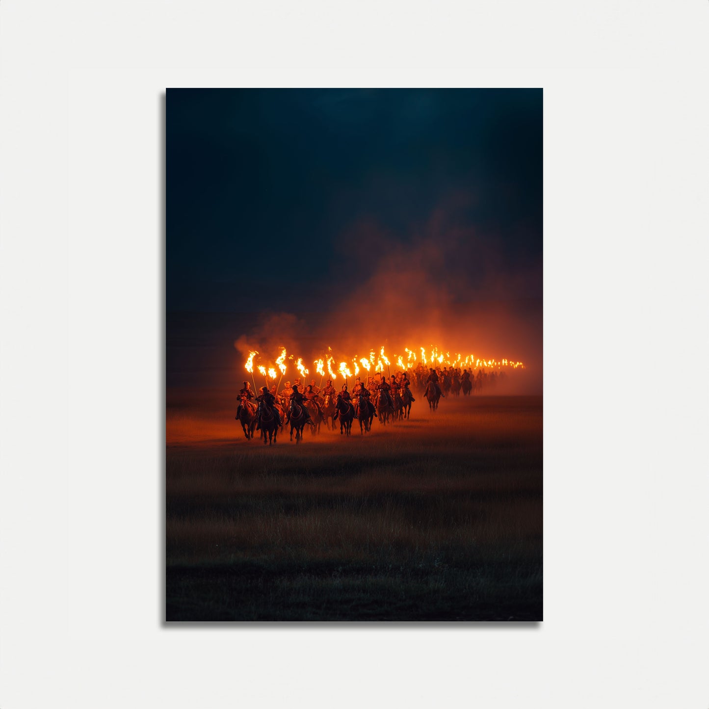 Cavalry Torch Riders Poster