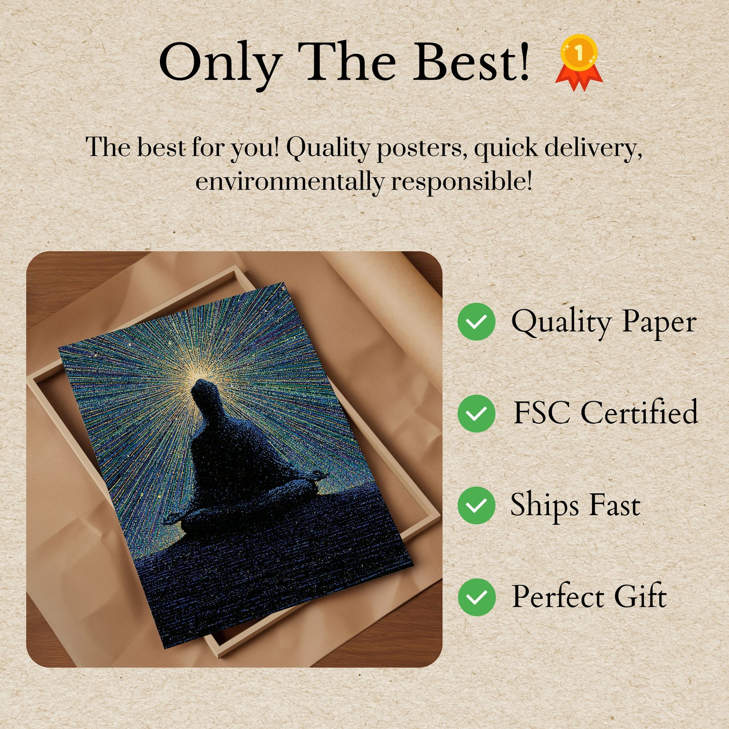 Meditation in Digital Light Poster