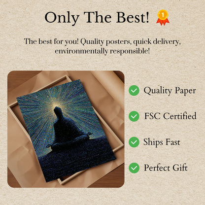 Meditation in Digital Light Poster