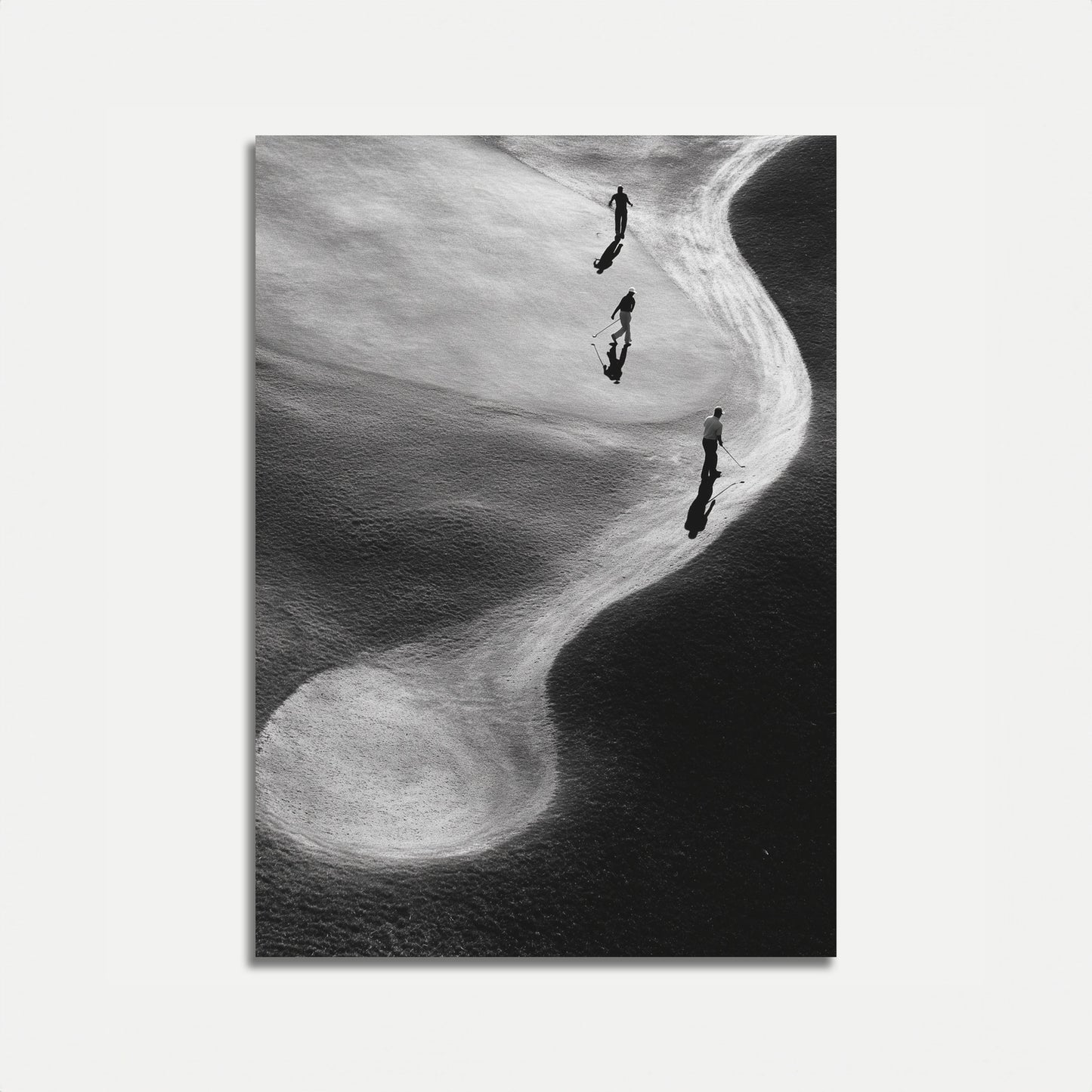 Silent Golf Shadows Poster