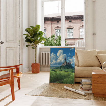 Enchanted Hilltop Castle Poster