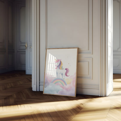 Regenboog Eenhoorn Magie Poster