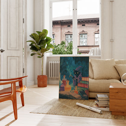 Mystieke Hekskat Met Boeken Poster