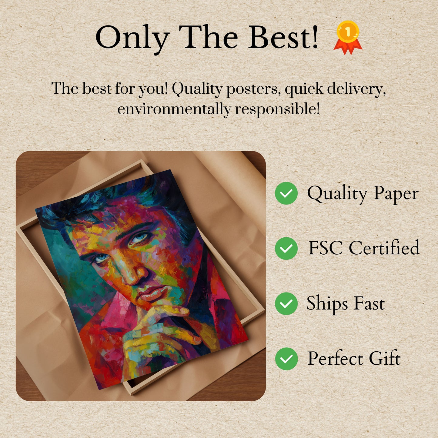 Colorful Soul Portrait Poster