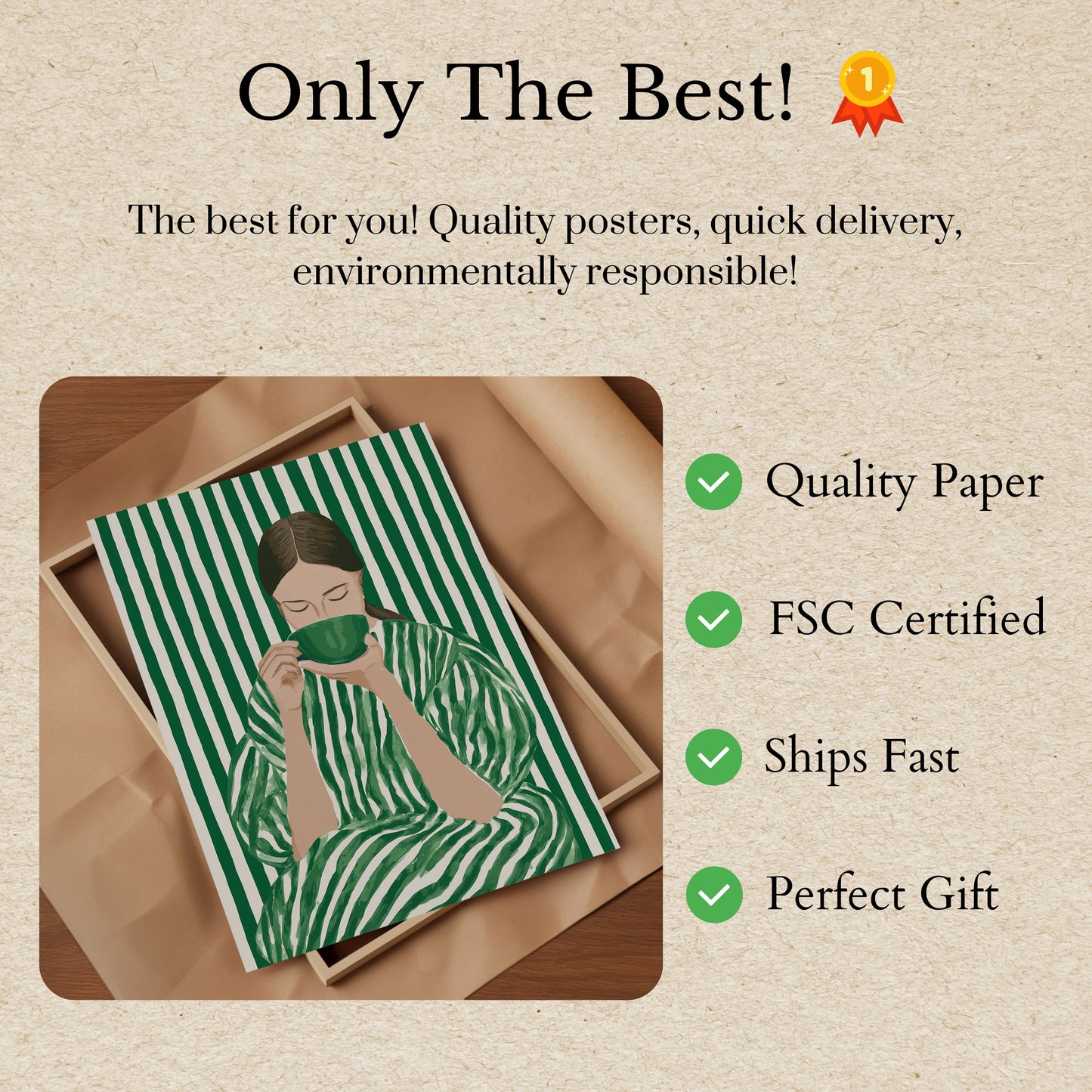 Green Tea Moment Poster