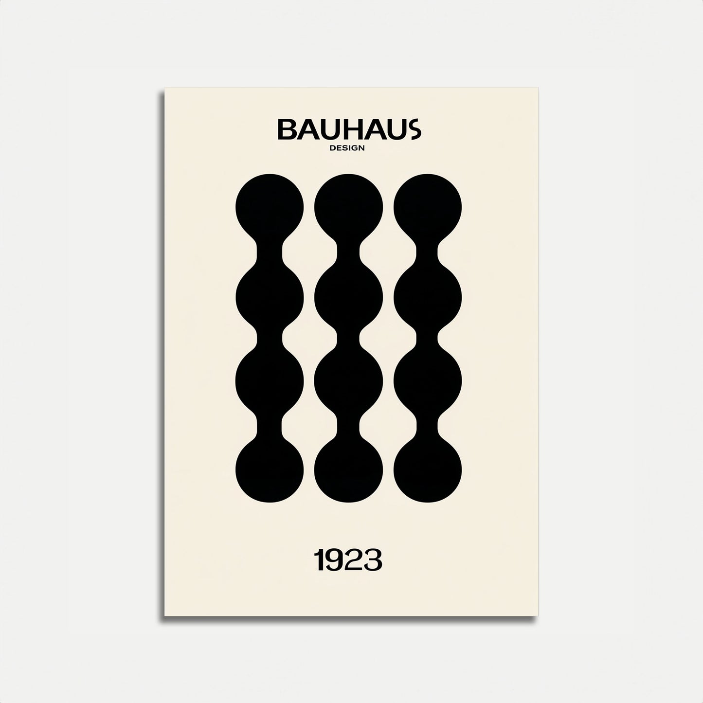 Bauhaus Abstract Geometric Poster