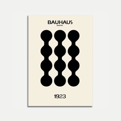 Bauhaus Abstract Geometric Poster
