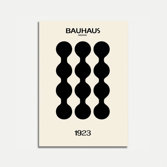 Bauhaus Abstract Geometric Poster