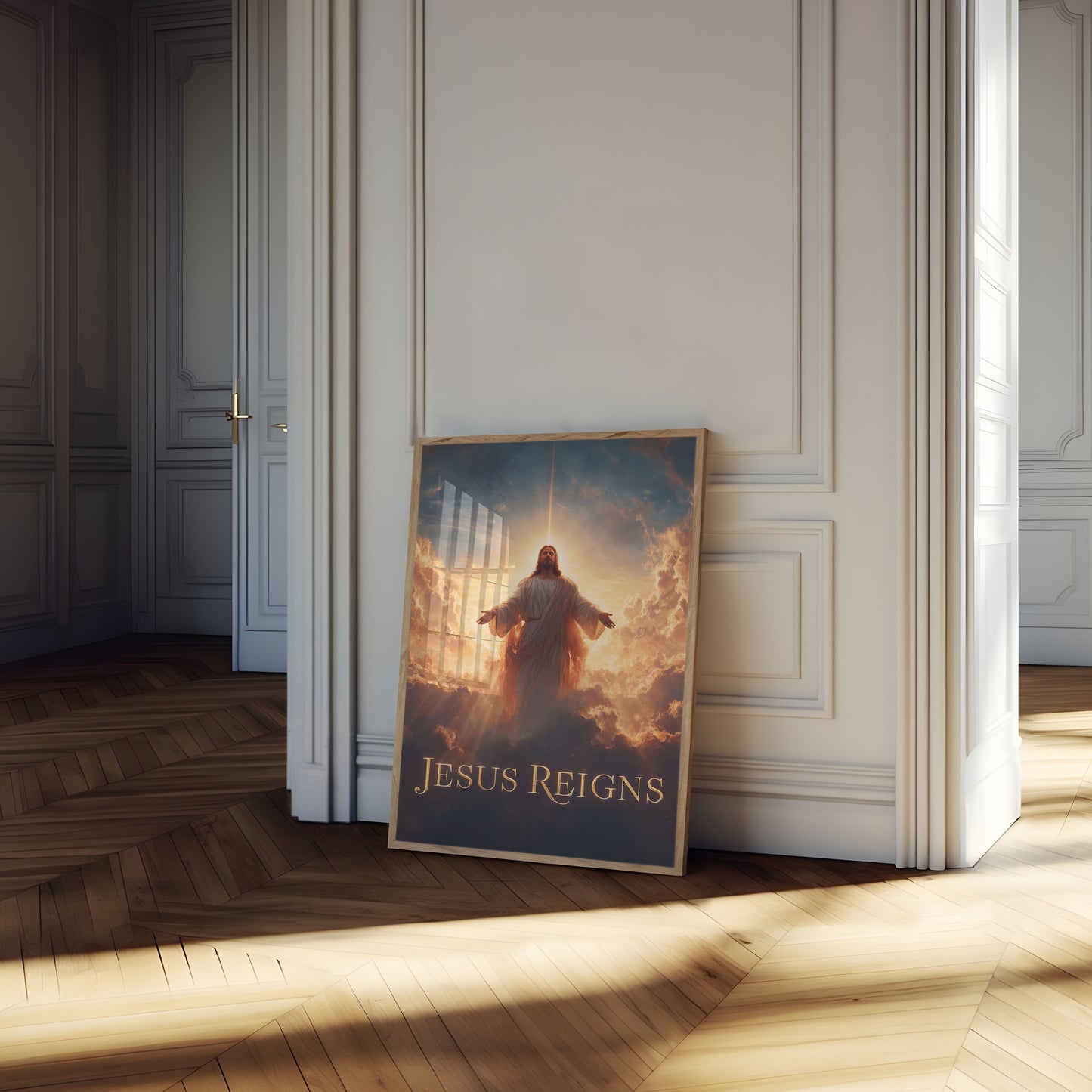 Divine Light Jesus Reigns Poster