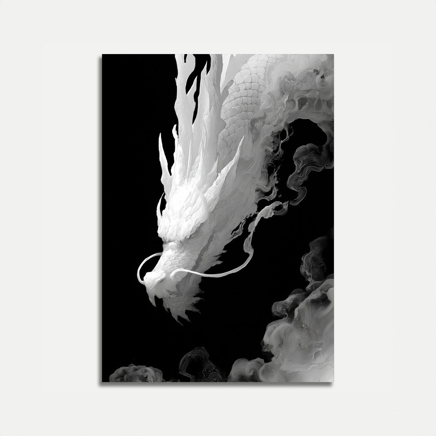 Ethereal Dragon Clouds Poster
