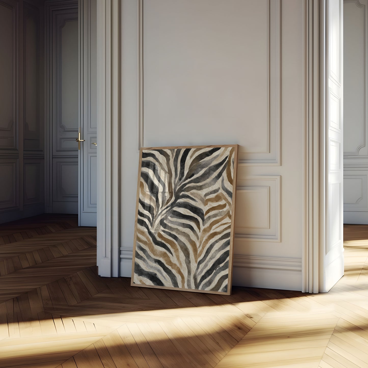 Abstract Zebra Print Poster