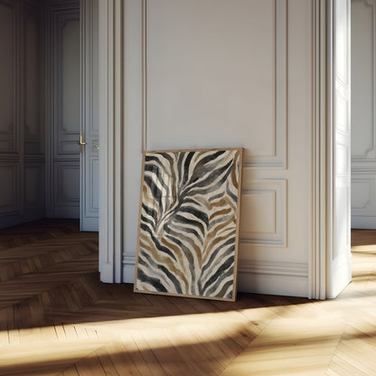 Abstract Zebra Print Poster