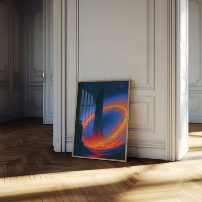 Cosmic Vortex Portal Poster