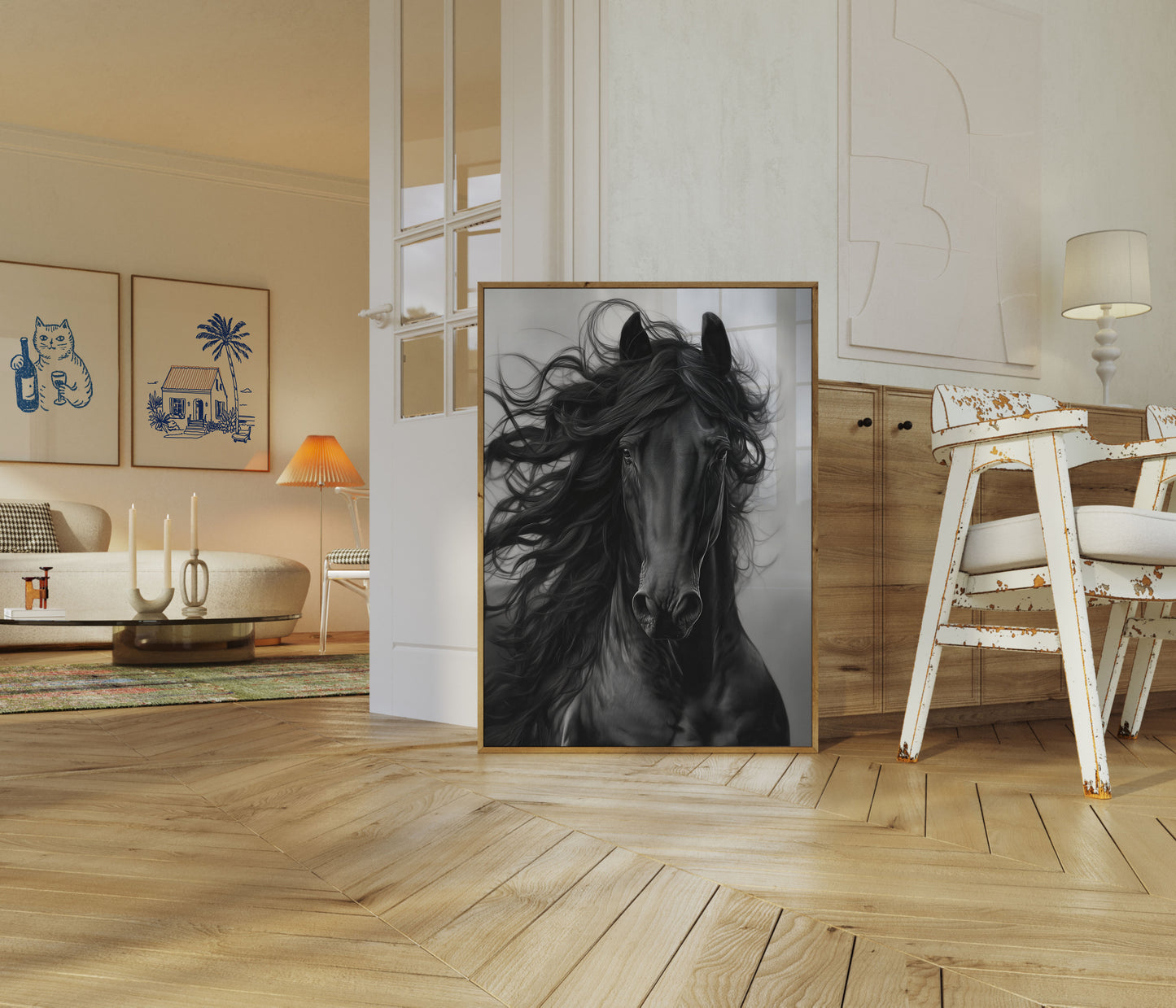 Wild Mane Stallion Poster