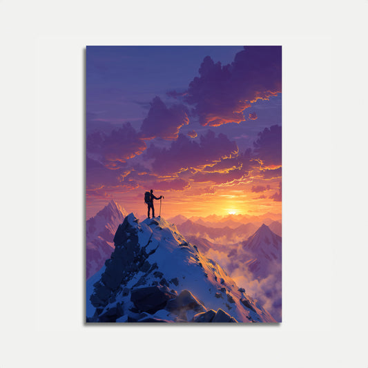 Mountain Summit Triumph Poster