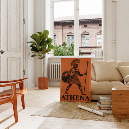 Athena Greek Goddess Warrior Poster