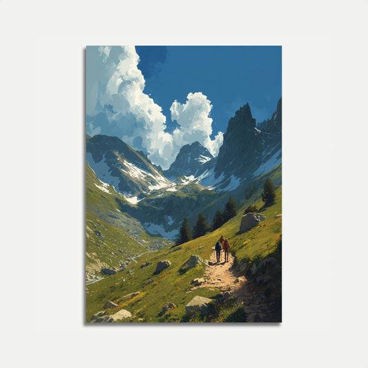 Alpine Hiking Adventure Poster