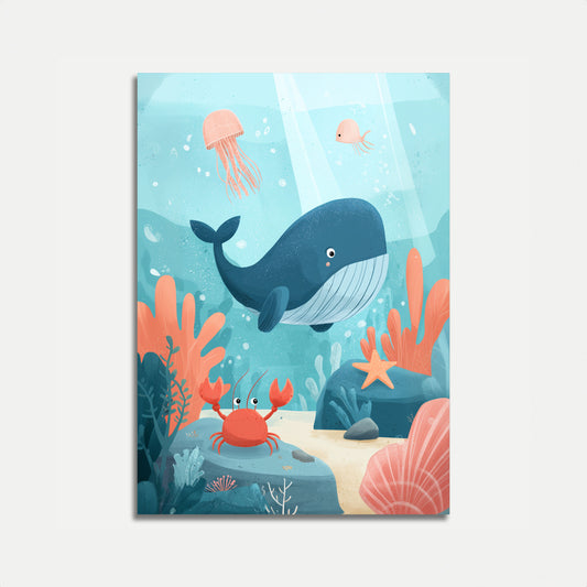 Underwater Ocean Friends Poster