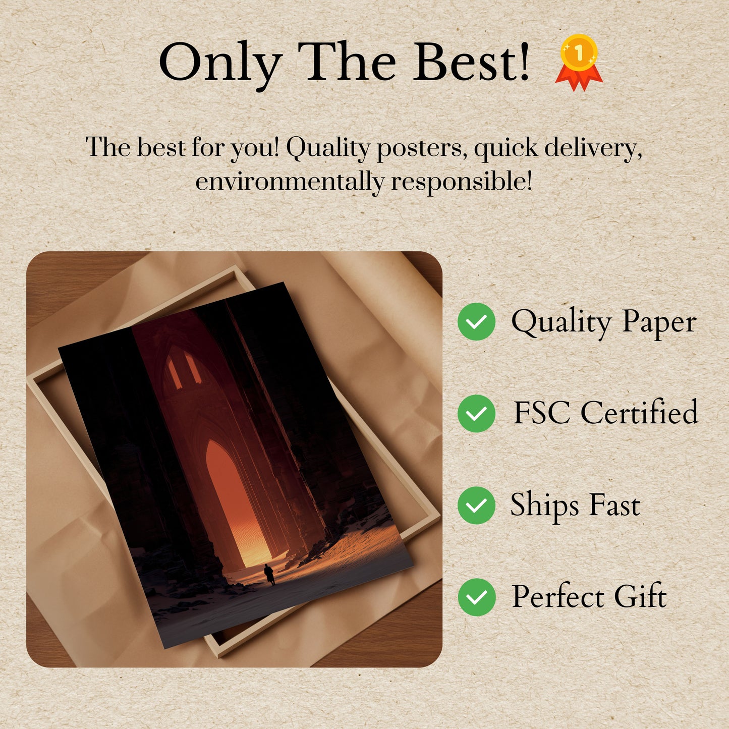 Desert Gateway to Light Poster