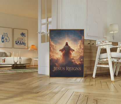 Divine Light Jesus Reigns Poster
