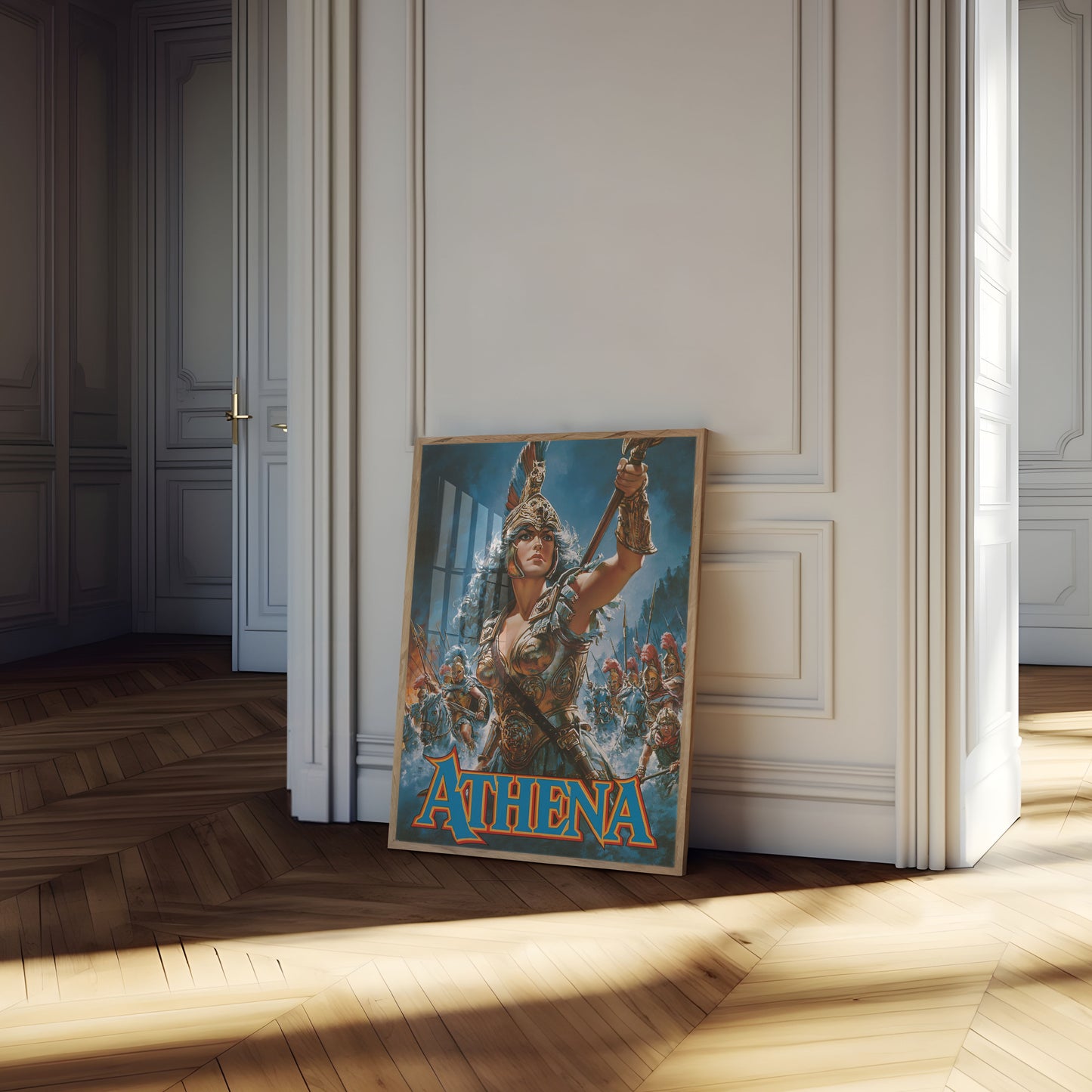 Athena Goddess Warrior Poster