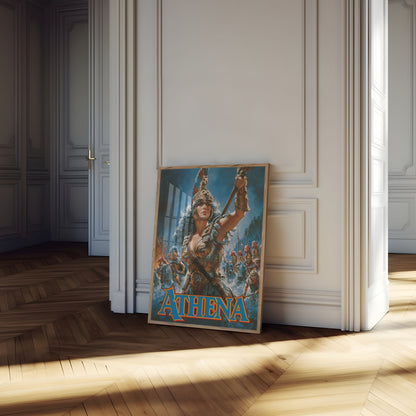 Athena Goddess Warrior Poster