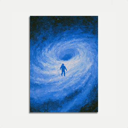 Poster Astronauta in Spirale Cosmica