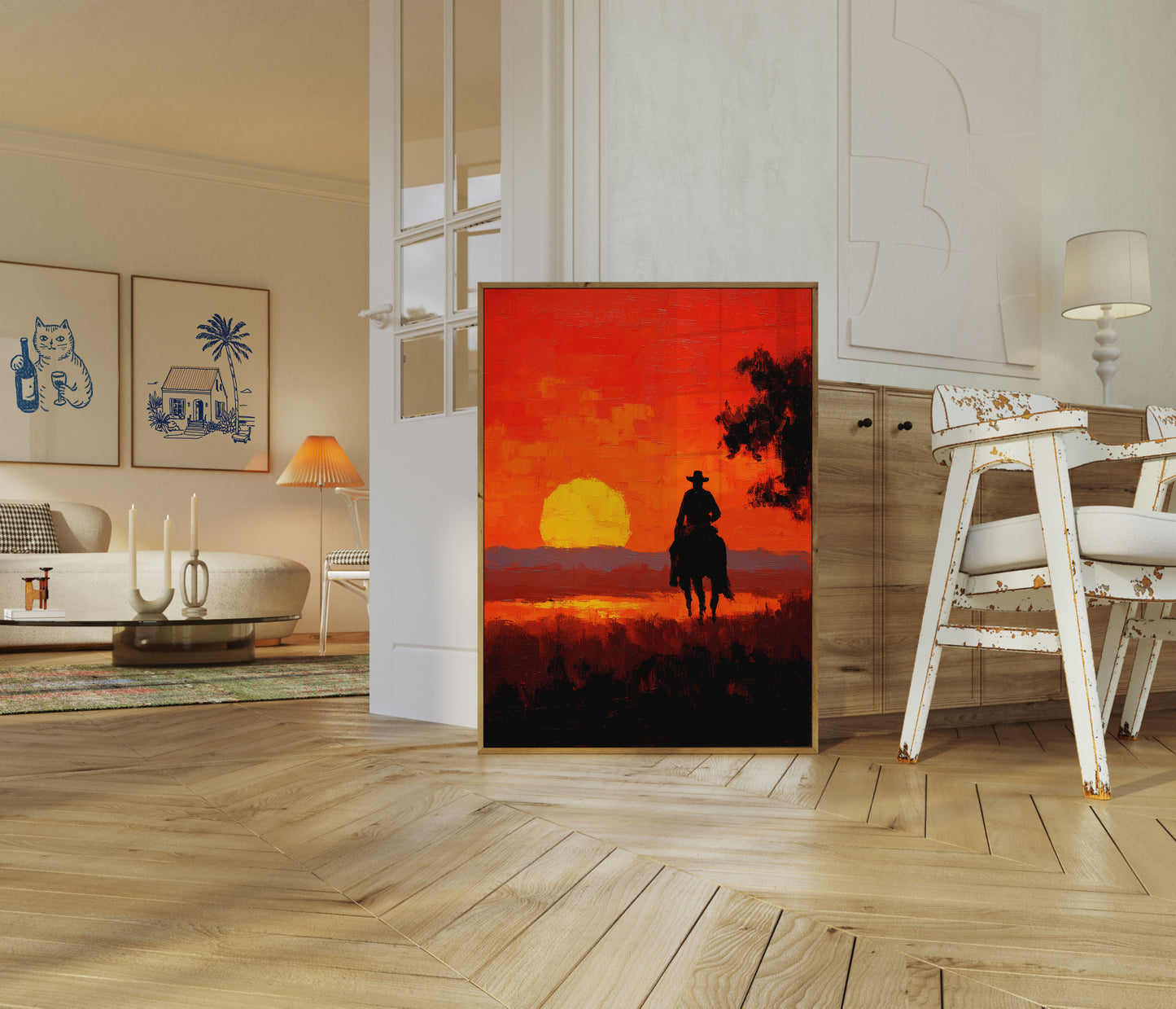 Sunset Rider Western Poster