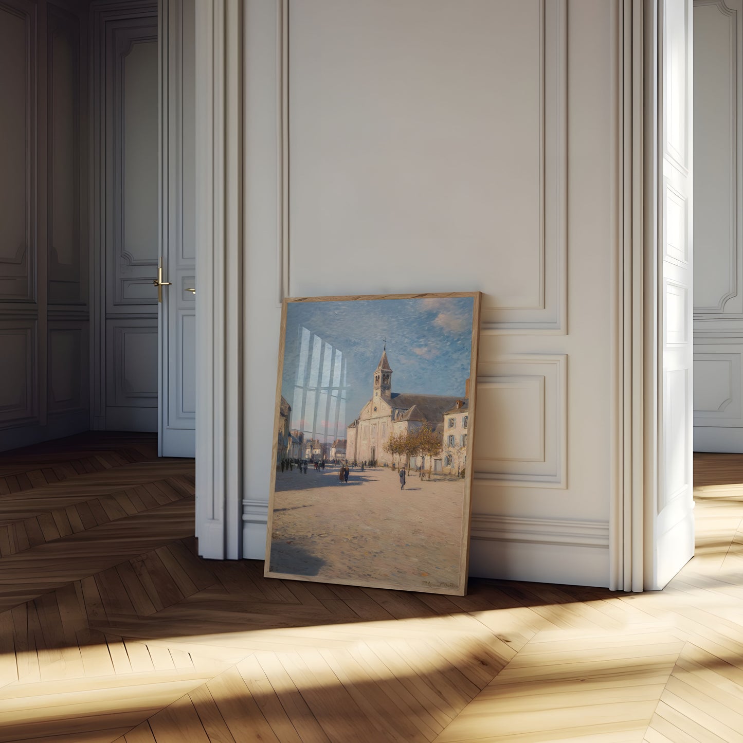 French Village Church Street Poster