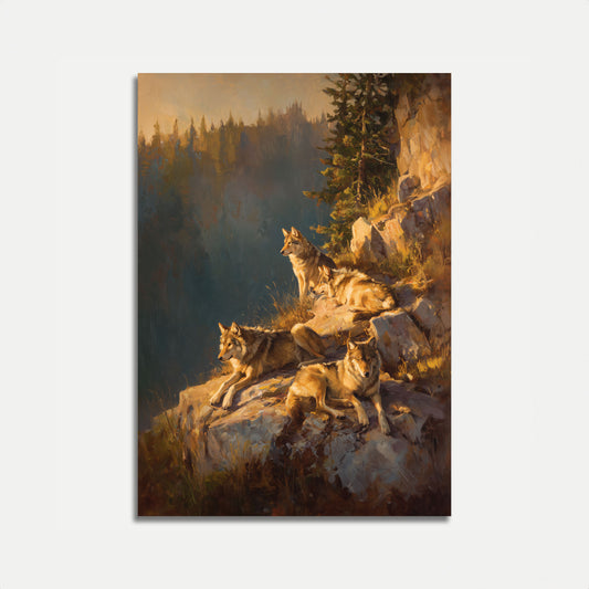 Wolf Pack Mountain Overlook Poster