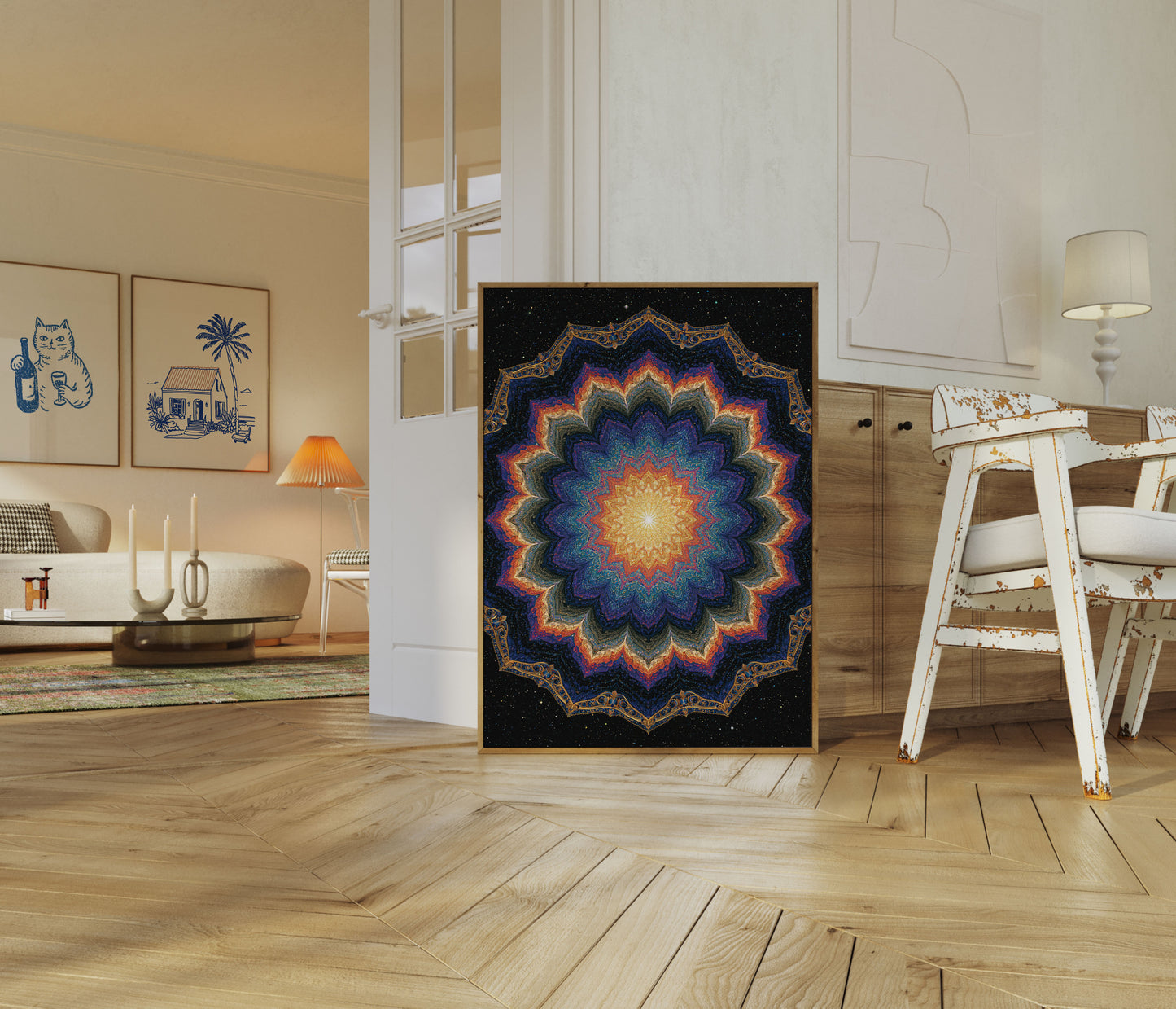 Cosmic Mandala Meditation Poster
