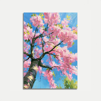 Cartaz Primavera Árvore Flor Rosa